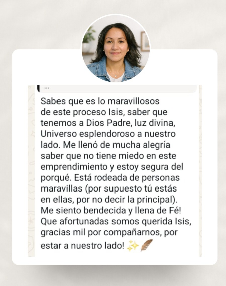 Testimonio real – Sesión de Sanación con Isis Díaz